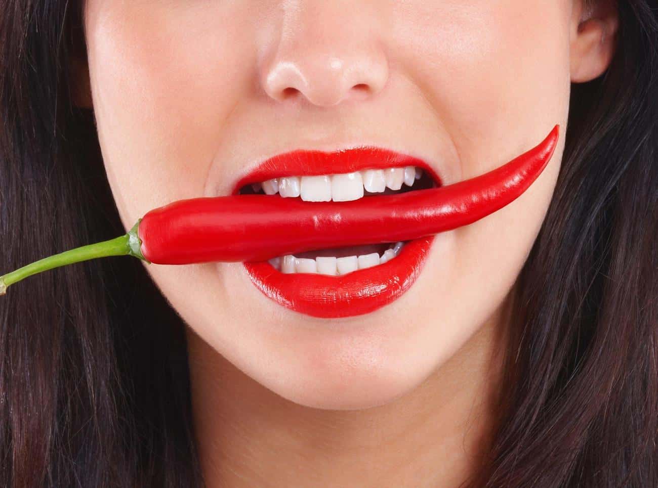 Close-up of a smile with immediate whitening results after treatment Bradford