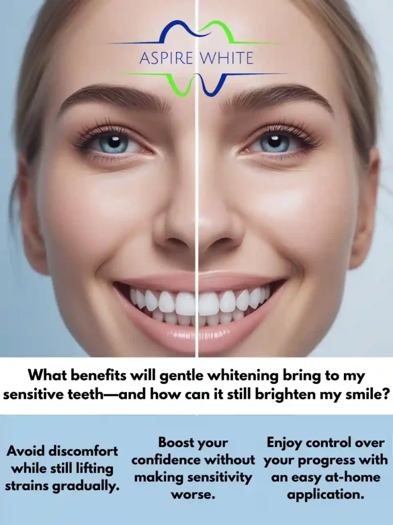 What benefits will gentle whitening bring to my sensitive teeth—and how can it still brighten my smile Bradford